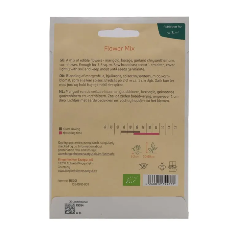 Pit&Pit Eetbare bloemen zaaigoed bio Hot