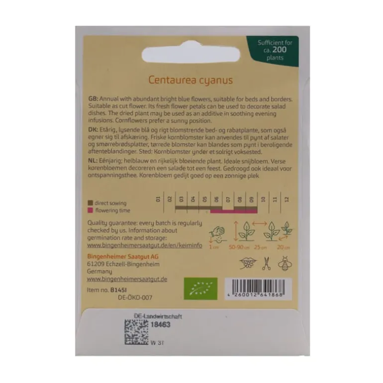 Pit&Pit Korenbloem zaaigoed bio Best